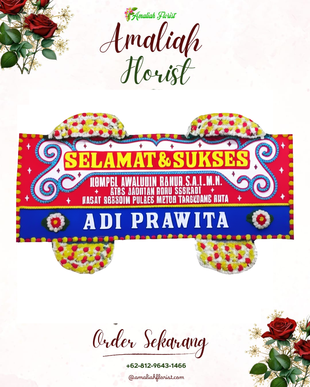 Papan Bunga Ucapan Selamat Paseh
